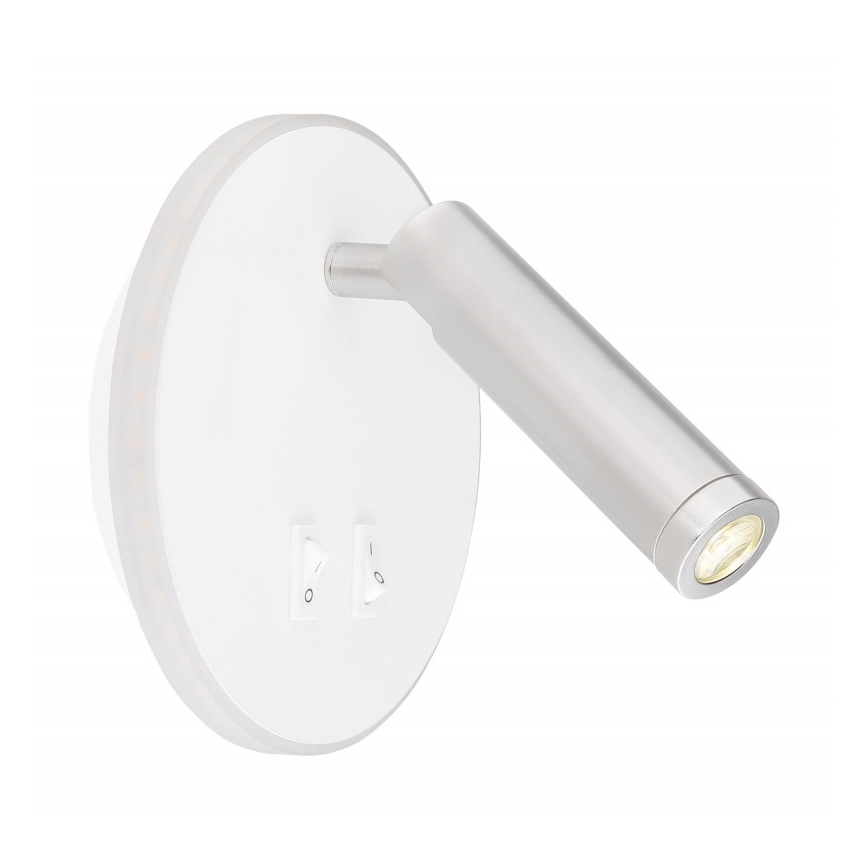 Globo - LED Stenski reflektor LED/6W + LED/1W/230V