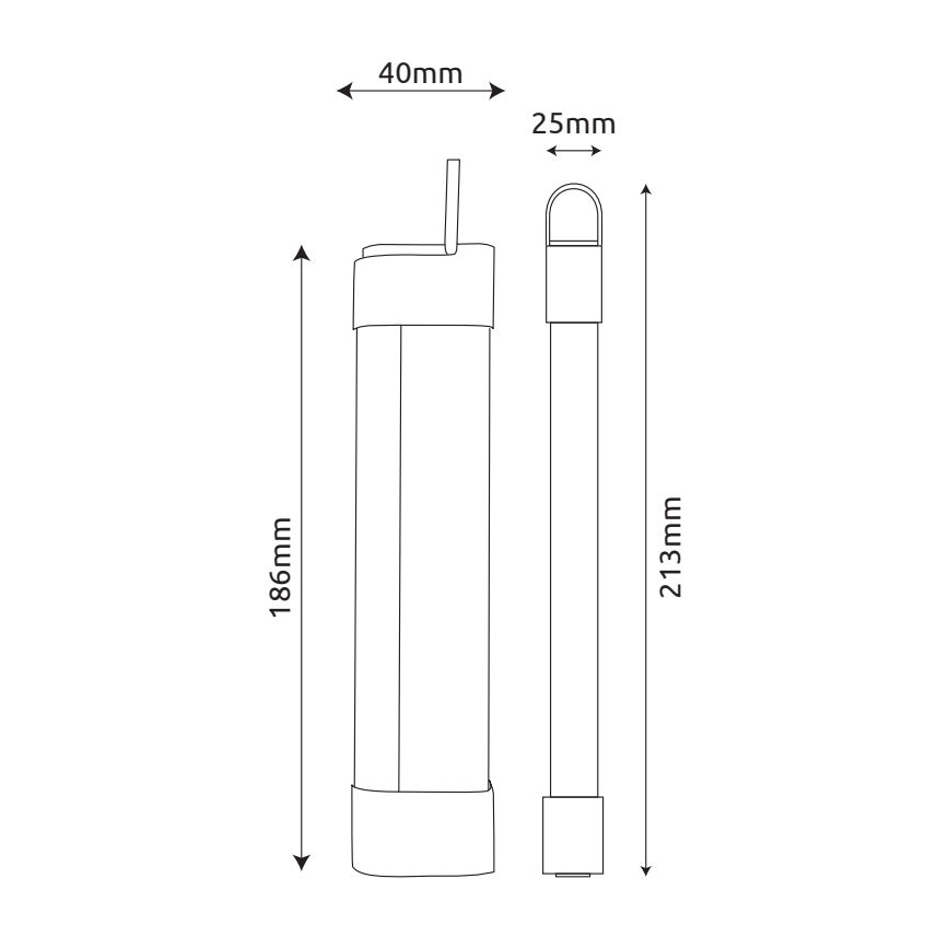 Globo - LED Polnilna podelementna svetilka 3v1 LED/2W/5V 3000/4000/7000K 800 mAh