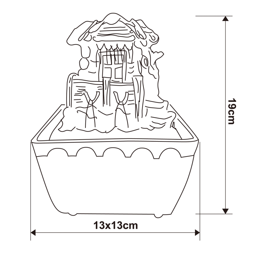 Globo - LED RGB Okrasna fountain LED/0,13W/230V