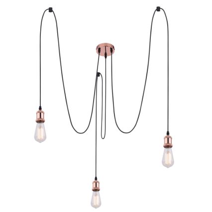 Globo A32-3 - Lestenec na vrvici OLIVER 3xE27/40W/230V pajek