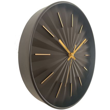 Globo - Stenska ura premer 30,5 cm 1xAA črna