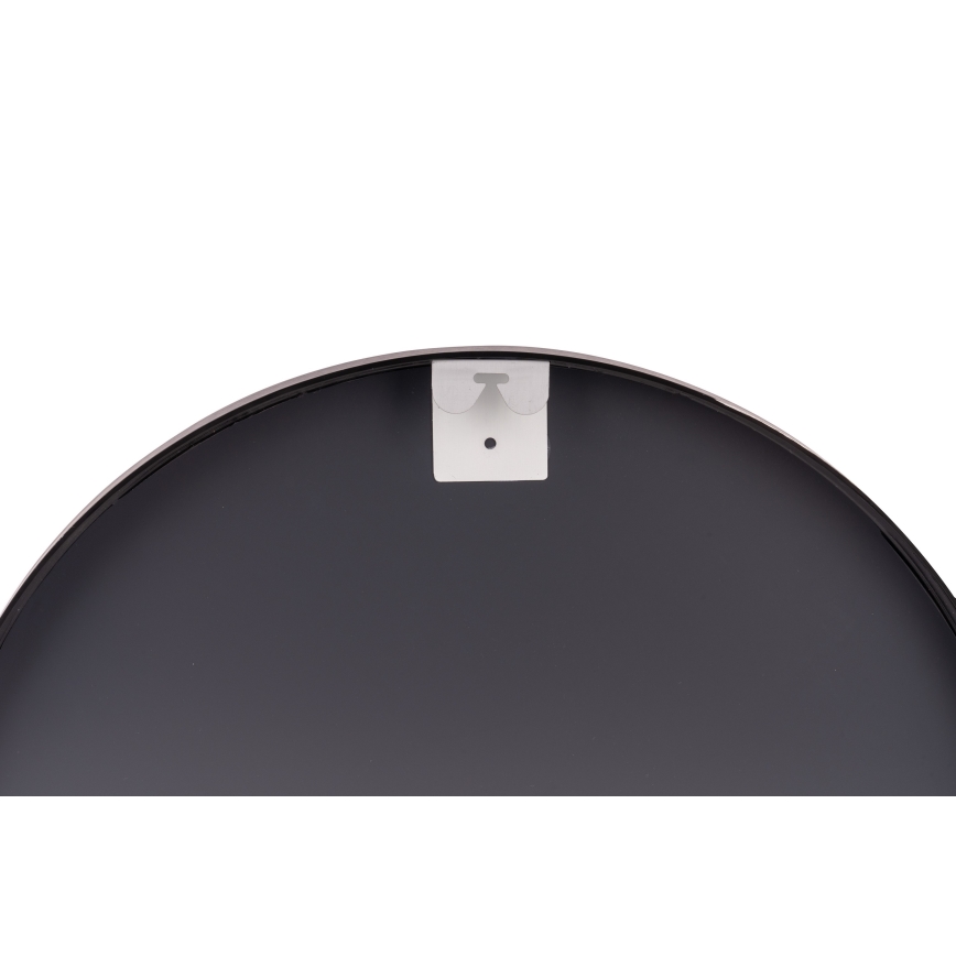 Globo - Stensko ogledalo, premer 60 cm, črno