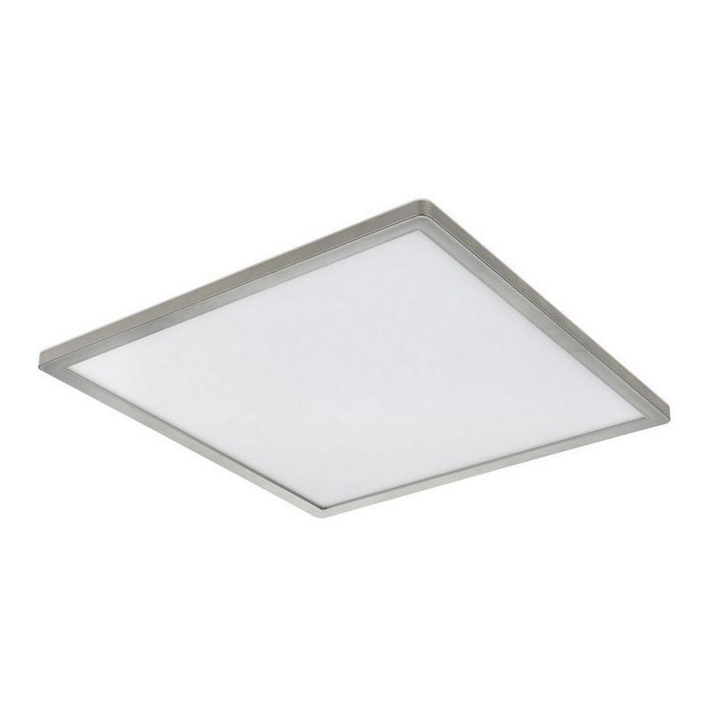 Globo - LED Kopalniška zatemnitvena stropna svetilka LED/18W/230V 29,4x29,4 cm IP44 mat krom
