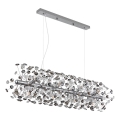 Globo - LED lestenec na jekleni vrvici 12xG9/3,5W/230V sijajni krom
