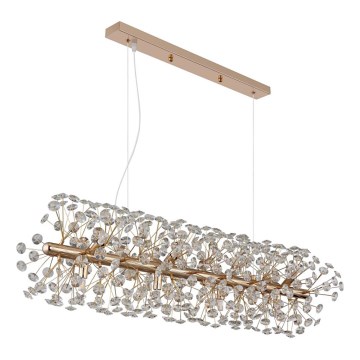 Globo - LED lestenec na kablu 12xG9/3,5W/230V, zlata barva
