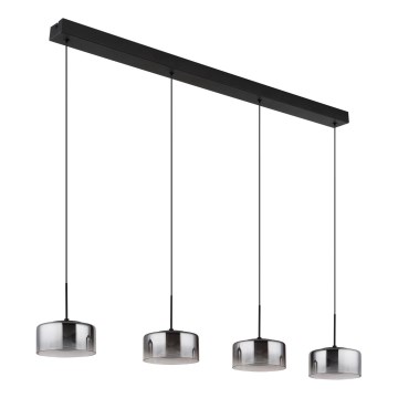 Globo - LED lestenec na kablu LED/24W/230V črna/dimljena