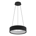 Globo - LED lestenec na kablu LED/45W/230V 2700/4000/6000K, premer 46 cm, črna