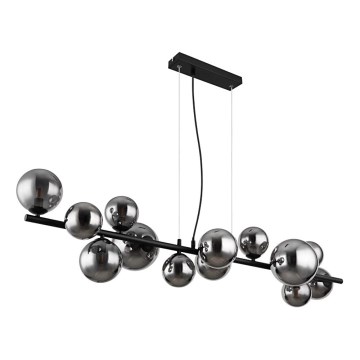 Globo - LED Lestenec na vrvici 13xG9/3,5W/230V dimna/črna