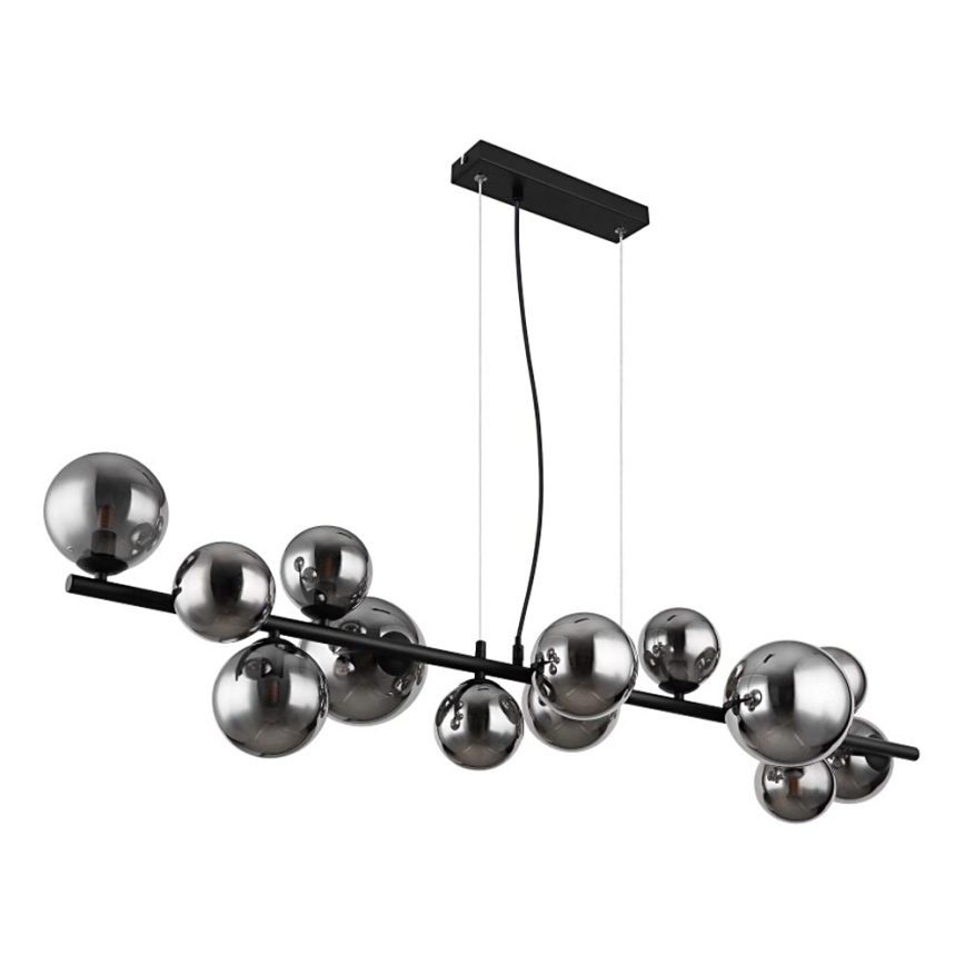 Globo - LED Lestenec na vrvici 13xG9/3,5W/230V dimna/črna
