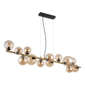 Globo - LED Lestenec na vrvici 13xG9/3,5W/230V dimna/rjava