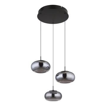 Globo - LED Lestenec na vrvici 3xLED/6W/230V