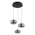 Globo - LED Lestenec na vrvici 3xLED/6W/230V