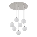 Globo - LED Lestenec na vrvici 7xG9/3,5W/230V bela