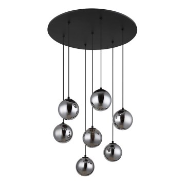 Globo - LED Lestenec na vrvici 7xG9/3,5W/230V dimna/črna