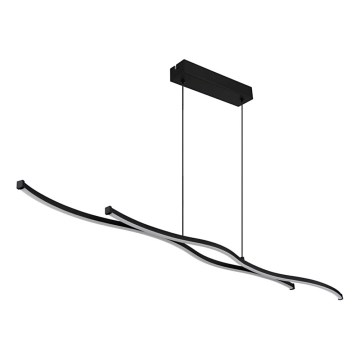Globo - LED Lestenec na vrvici LED/30W/230V 3000K črna