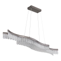 Globo - LED Lestenec na vrvici LED/35W/230V 3200K mat krom