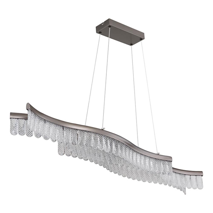 Globo - LED Lestenec na vrvici LED/35W/230V 3200K mat krom