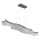 Globo - LED Lestenec na vrvici LED/35W/230V 3200K mat krom