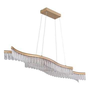 Globo - LED Lestenec na vrvici LED/35W/230V 3200K zlata