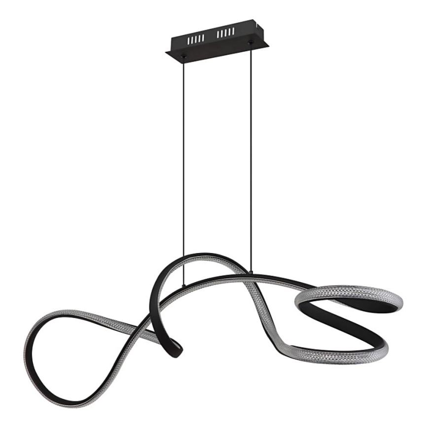 Globo - LED Lestenec na vrvici LED/40W/230V črna