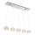 Globo - LED Lestenec na vrvici LED/52W/230V 4000K sijajni krom/prozorna