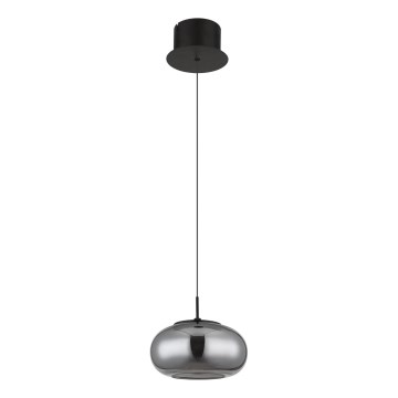 Globo - LED Lestenec na vrvici LED/6W/230V črna