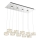 Globo - LED Lestenec na vrvici LED/92W/230V 4000K sijajni krom/prozorna