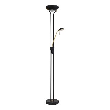 Globo - LED nastavljiva stoječa svetilka LED/20W/230V + LED/5,5W 3000K črna/zlata