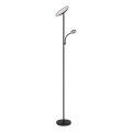 Globo - LED nastavljiva stoječa svetilka LED/20W/230V+ LED/5W 3000/4000/6500K črna