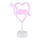 Globo - LED Neonska miza dekoracija LED/2W/3xAA heart