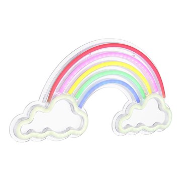 Globo - LED Neonska stenska dekoracija LED/3W/USB mavrica