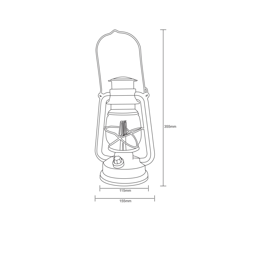 Globo - LED Okrasna lanterna LED/0,5W/3xAA