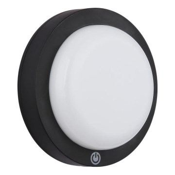 Globo - LED polnilna stenska svetilka na dotik LED/1,2W/3,7V premera 15 cm 1800 mAh črna