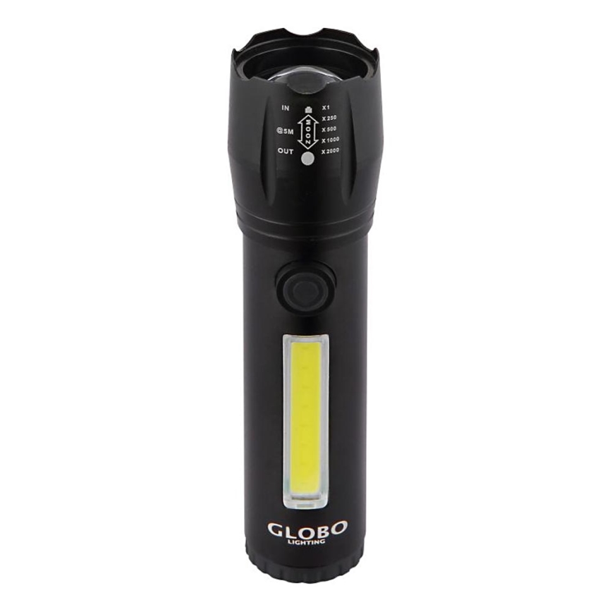 Globo - LED polnilna svetilka LED/3W/5V + COB/3W 5500K 1200 mAh