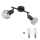 Globo - LED Reflektor 2xE14/6W/230V črna