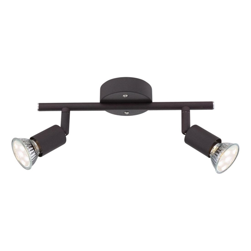 Globo - LED Reflektor 2xGU10/3W/230V črna