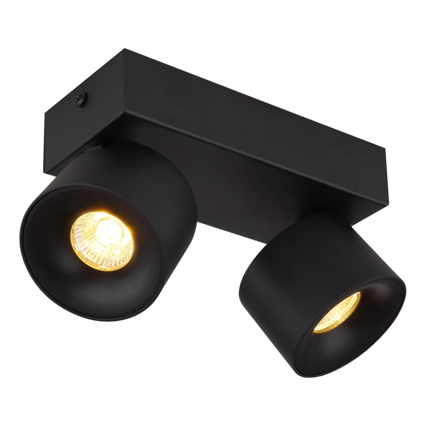 Globo - LED Reflektor 2xLED/6W/230V črna