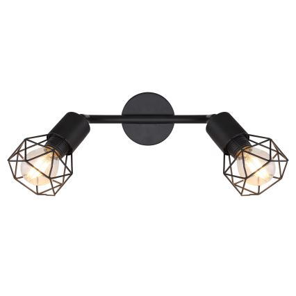 Globo - LED Reflektor 2xE14/6W/230V črna