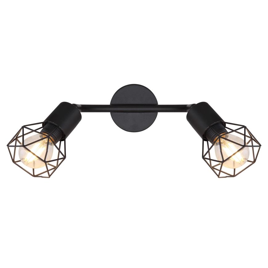 Globo - LED Reflektor 2xE14/6W/230V črna