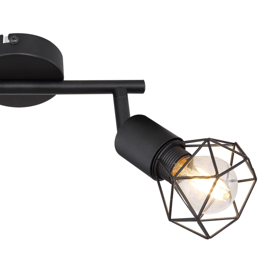 Globo - LED Reflektor 2xE14/6W/230V črna