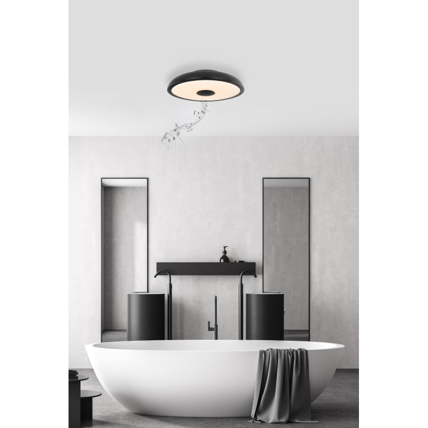 Globo - LED RGBW Zatemnitvena kopalniška svetilka z zvočnikom LED/18W/230V 3000-6500K IP44 + Daljinski upravljalnik