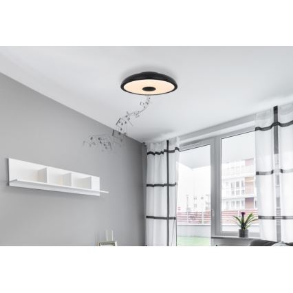 Globo - LED RGBW Zatemnitvena kopalniška svetilka z zvočnikom LED/18W/230V 3000-6500K IP44 + Daljinski upravljalnik