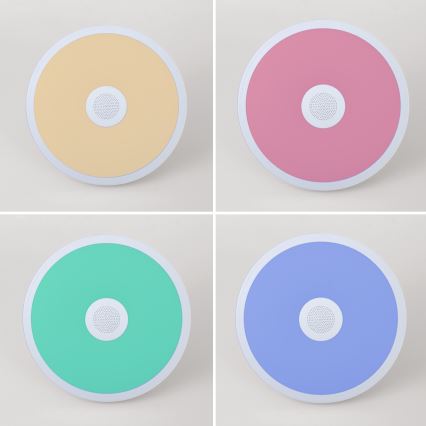 Globo - LED RGBW Zatemnitvena kopalniška svetilka z zvočnikom LED/18W/230V 3000-6500K IP44 + Daljinski upravljalnik