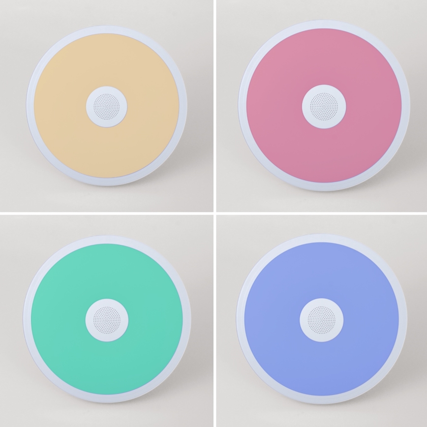 Globo - LED RGBW Zatemnitvena kopalniška svetilka z zvočnikom LED/18W/230V 3000-6500K IP44 + Daljinski upravljalnik