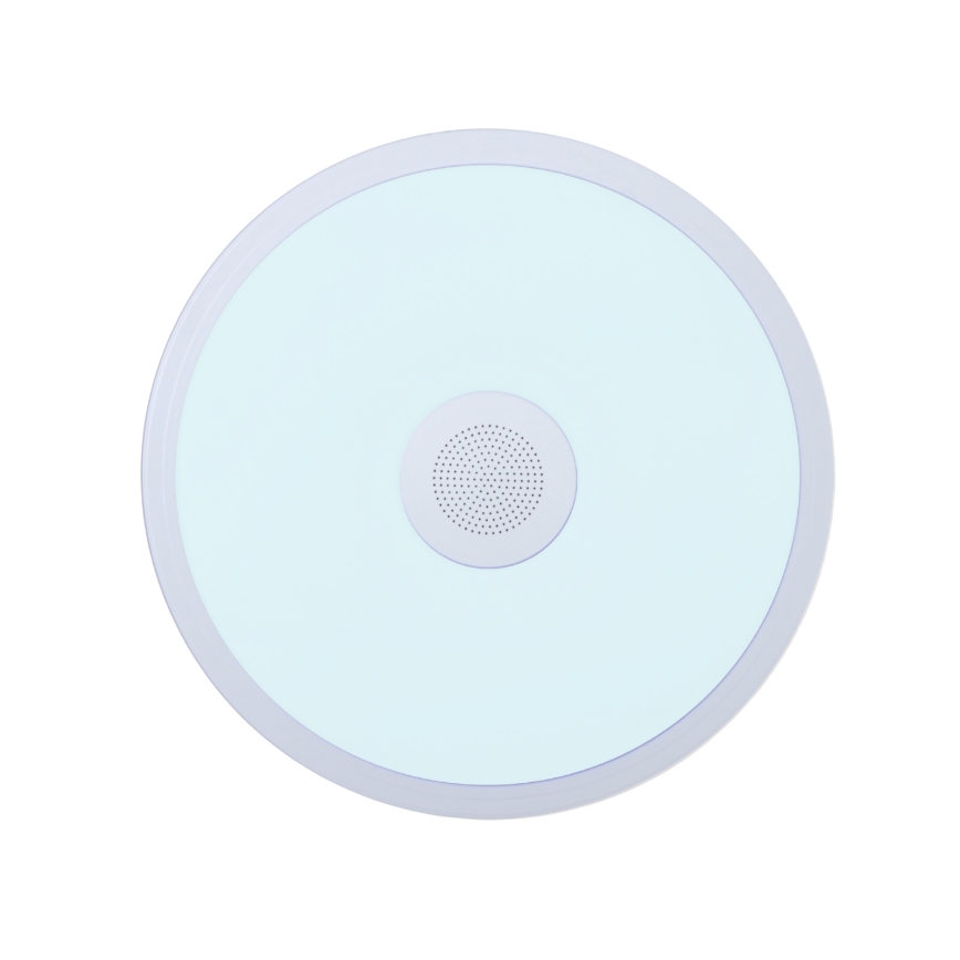 Globo - LED RGBW Zatemnitvena kopalniška svetilka z zvočnikom LED/18W/230V 3000-6500K IP44 + Daljinski upravljalnik