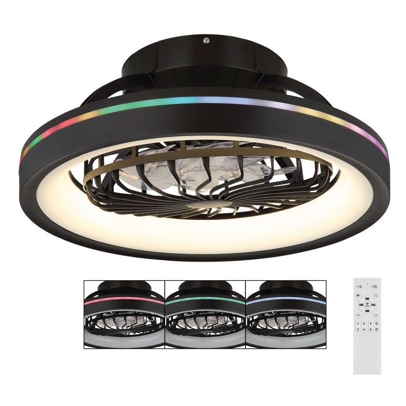Globo - LED RGB Zatemnitven stropna ventilator LED/40W/230V 2700-6500K + Daljinski upravljalnik