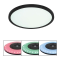 Globo - LED RGB Zatemnitvena kopalniška stropna svetilka LED/18W/230V 3000-6000K + Daljinski upravljalnik IP44 črna