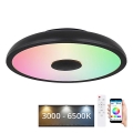 Globo - LED RGBW Zatemnitvena kopalniška svetilka z zvočnikom LED/18W/230V 3000-6500K IP44 + Daljinski upravljalnik