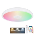 Globo - LED RGBW Zatemnitvena kopalniška svetilka z zvočnikom LED/18W/230V 3000-6500K IP44 + Daljinski upravljalnik