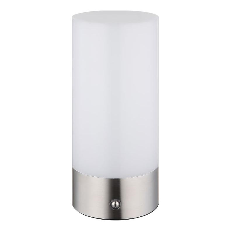Globo - LED RGBW zatemnitvena na dotik za zunanjo uporabo, namizna svetilka LED/1,8W/5V 1500 mAh IP44 mat krom